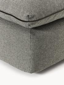 Pouf Felix, Tissu anthracite, larg. 100 x prof. 110 cm