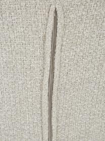 Chaise en tissu bouclé rembourrée Tess, Tissu bouclé gris clair, or, larg. 49 x long. 84 cm