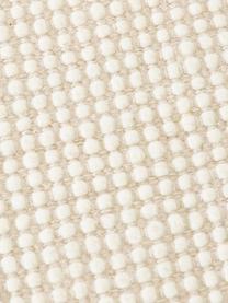 Kulatý vlněný koberec Amaro, ručně tkaný, Krémově bílá, béžová, Ø 140 cm (velikost M)