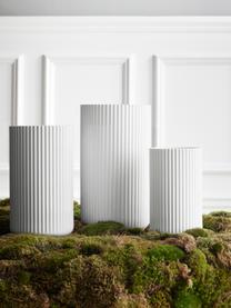 Cache-pot en porcelaine Lyngby, haut. 21 cm, Porcelaine, Blanc, Ø 11 x haut. 21 cm