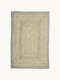 Handgefertigter Jute-Teppich Shanta, 100 % Jute, Braun, Grau, B 160 x L 230 cm (Grösse M)