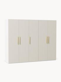 Modularer Drehtürenschrank Simone, 250 cm Breite, mehrere Varianten, Korpus: Spanplatte, melaminbeschi, Holz, Hellbeige, Basic Interior, B 250 x H 200 cm