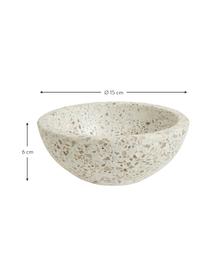 Dekorativní miska Terrazzo, Ø 15 cm, Kamenina, Béžová, Ø 15 cm, V 6 cm