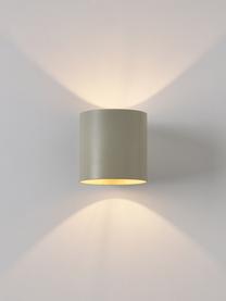 Kleine wandlamp Roda, Lichtbeige, B 10 x H 10 cm