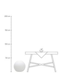 Solarna lampa zewnętrzna LED z funkcją zmiany kolory i pilotem Buly, Biały, Ø 50 x W 44 cm