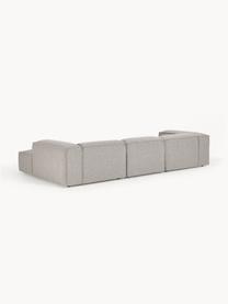 Modulares Ecksofa Lennon aus Bouclé, Bezug: Bouclé (100 % Polyester) , Gestell: Massives Kiefernholz, Spe, Bouclé Taupe, B 327 x T 180 cm, Eckteil links