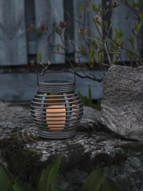 Solar LED kaars Lantern, Grijs, Ø 16 x H 16 cm