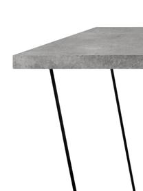 Escritorio Max, Tablero: aglomerado con estructura, Patas: metal pintado, Gris, An 140 x F 75 cm