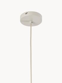 Grote hanglamp Klea van Weens vlechtwerk, Lampenkap: bamboe, textiel, Lichtbeige, koningsblauw, Ø 55 x H 42 cm