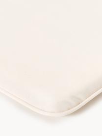 Cuscino seduta fatto a mano Prato, Rivestimento: 100% poliestere, Bianco crema, Larg. 46 x Lung. 42 cm