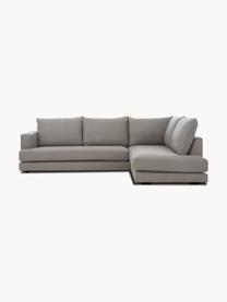 Ecksofa Tribeca, Bezug: 100 % Polyester Der hochw, Sitzfläche: Schaumpolster, Fasermater, Gestell: Massives Kiefernholz, Füße: Massives Buchenholz, lack, Webstoff Taupe, B 274 x T 192 cm, Eckteil rechts