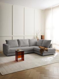 Sofa narożna Tribeca, Tapicerka: 100% poliester Dzięki tka, Stelaż: lite drewno sosnowe, Nogi: lite drewno bukowe, lakie, Taupe tkanina, S 274 x G 192 cm, prawostronna