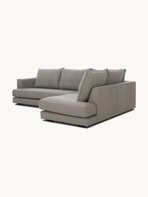 Ecksofa Tribeca, Bezug: 100 % Polyester Der hochw, Sitzfläche: Schaumpolster, Fasermater, Gestell: Massives Kiefernholz, Webstoff Taupe, B 274 x T 192 cm, Eckteil rechts