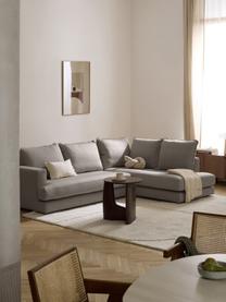 Sofa narożna Tribeca, Tapicerka: 100% poliester Dzięki tka, Stelaż: lite drewno sosnowe, Nogi: lite drewno bukowe, lakie, Taupe tkanina, S 274 x G 192 cm, lewostronna