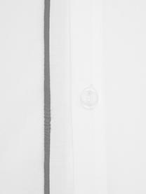 Povlak na polštář z bavlněného perkálu s lemováním Daria, 2 ks, Bílá, Š 40 cm, D 80 cm