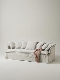 Sofa Gardanne (3-Sitzer), Bezug: 100 % Leinen Der hochwert, Gestell: Sperrholz, Kiefernholz, Leinen Greige, B 227 x T 89 cm