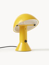 Lampada da tavolo piccola con paralume orientabile Elmetto, Plastica laccata, Giallo sole, Ø 22 x Alt. 28 cm