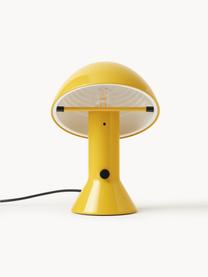 Petite lampe à poser avec abat-jour réglable Elmetto, Plastique laqué, Jaune soleil, Ø 22 x haut. 28 cm