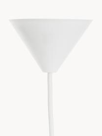 Hanglamp Eos van veren, Lampenkap: ganzenveren, RDS gecertif, Lichtroze, Ø 45 x H 30 cm