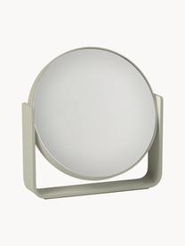 Specchio cosmetico rotondo con ingrandimento Ume, Verde salvia, Larg. 19 x Alt. 20 cm