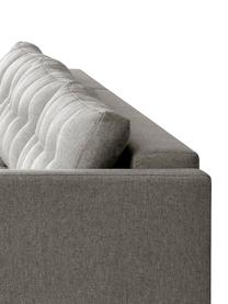 Ecksofa Fandy mit Schlaffunktion in Hellgrau, ausklappbar, Bezug: Polyester Der strapazierf, Korpus: Massivholz, Spanplatte, Webstoff Hellgrau, B 223 x T 69 cm, Eckteil links