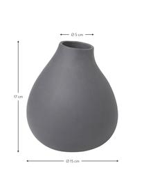 Vase moderne porcelaine Nona, Gris