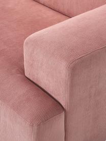 Cord-Sofa Melva (2-Sitzer), Bezug: Cord (92% Polyester, 8% P, Gestell: Massives Kiefernholz, Spa, Cord Altrosa, B 198 x T 101 cm