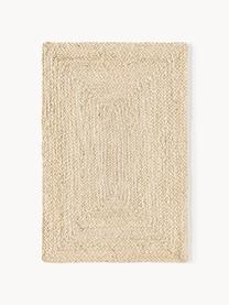 Tapis en jute fait main Sharmila, 100 % jute, Blanc cassé, larg. 60 x long. 90 cm (taille XXS)