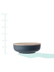 Boîte de rangement Java, Ø  21 x haut. 7 cm, Bleu, beige