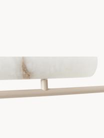 Grote LED hanglamp Alena van albast, dimbaar, Lampenkap: Alabaster, Wit albast, gebroken wit, B 90 x H 91 cm