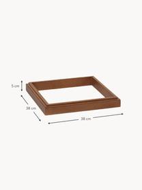 Vitrinen-Basis Miru aus Eichenholz, Eichenholz, Dunkles Eichenholz, B 38 x T 38 cm