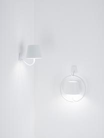 Dimmbare LED-Wandleuchte Poldina, Aluminium, beschichtet, Weiss, matt, Ø 16 x H 14 cm