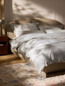 Housse de couette en satin de coton Premium, Gris clair, larg. 200 x long. 200 cm