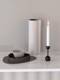 Kerzenhalter Silhouette, Metall, beschichtet, Schwarz, Ø 4 x H 12 cm