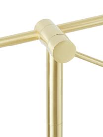 Leselampe Sia-Gold, Lampenschirm: Metall, pulverbeschichtet, Weiss, Messingfarben, H 162 cm