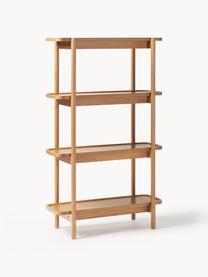 Scaffale in legno Libby, Ripiani: compensato con rivestimen, Piedini: massiccio legno di querci, Legno chiaro, Larg. 91 x Alt. 148 cm