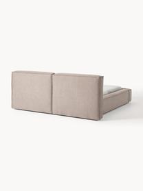 Polsterbett Lennon mit Stauraum, Bezug: 100 % Polyester Der hochw, Gestell: Massives Kiefernholz, Sch, Webstoff Taupe, B 248 x L 243 cm (Liegefläche 180 x 200 cm)