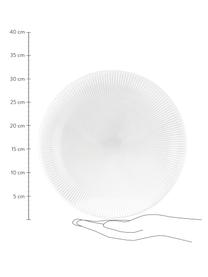 Talerz duży ze szkła Nola, 2 szt., Szkło, Transparentny, Ø 32 cm