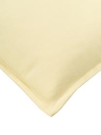 Housse de coussin en coton jaune clair Mads, 100 % coton, Jaune, larg. 40 x long. 40 cm