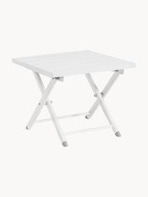 Table de jardin pliante Taylor, Acier, revêtement par poudre, Blanc, larg. 44 x prof. 44 cm