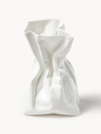 Designová váza z porcelánu Adelaide, V 14 cm, Porcelán, Krémově bílá, Š 10 cm, V 14 cm