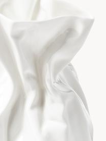 Vase design en porcelaine Adelaide, haut. 14 cm, Grès cérame, Blanc crème, larg. 10 x haut. 14 cm