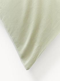 Taie d'oreiller en coton Harvey, Tons verts, larg. 50 x long. 70 cm