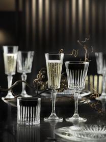 Set 18 bicchieri vino in cristallo con rilievo scanalato Timeless (6 persone), Cristallo Luxion, Trasparente, Set in varie misure