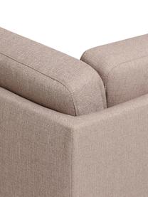 Sofa narożna Fluente, Tapicerka: 100% poliester Dzięki tka, Stelaż: lite drewno sosnowe z cer, Nogi: metal malowany proszkowo, Taupe tkanina, S 221 x G 200 cm, lewostronna