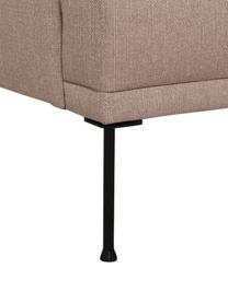 Sofa narożna Fluente, Tapicerka: 100% poliester Dzięki tka, Stelaż: lite drewno sosnowe z cer, Nogi: metal malowany proszkowo, Taupe tkanina, S 221 x G 200 cm, lewostronna