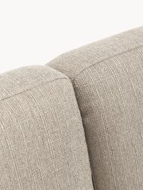 Ecksofa Fluente, Bezug: 100 % Polyester Der strap, Gestell: Massives Kiefernholz, Bir, Füße: Metall, pulverbeschichtet, Webstoff Beige, B 221 x T 200 cm, Eckteil links