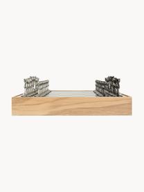 Schachspiel Buddy, 33er-Set, Box: Eschenholz, Schwarz, Silberfarben, Helles Holz, B 33 x H 4 cm