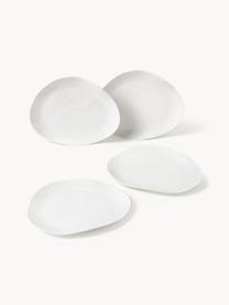 Sada porcelánového nádobí v organickém tvaru Joana, pro 4 osoby (12 dílů), Porcelán, Bílá, Pro 4 osoby (12 dílů)