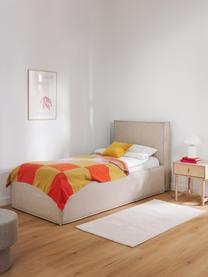 Einzelbett Dream, Bezug: Polyester (Strukturstoff), Korpus: Massives Kiefernholz, Pla, Webstoff Beige, B 90 x L 200 cm